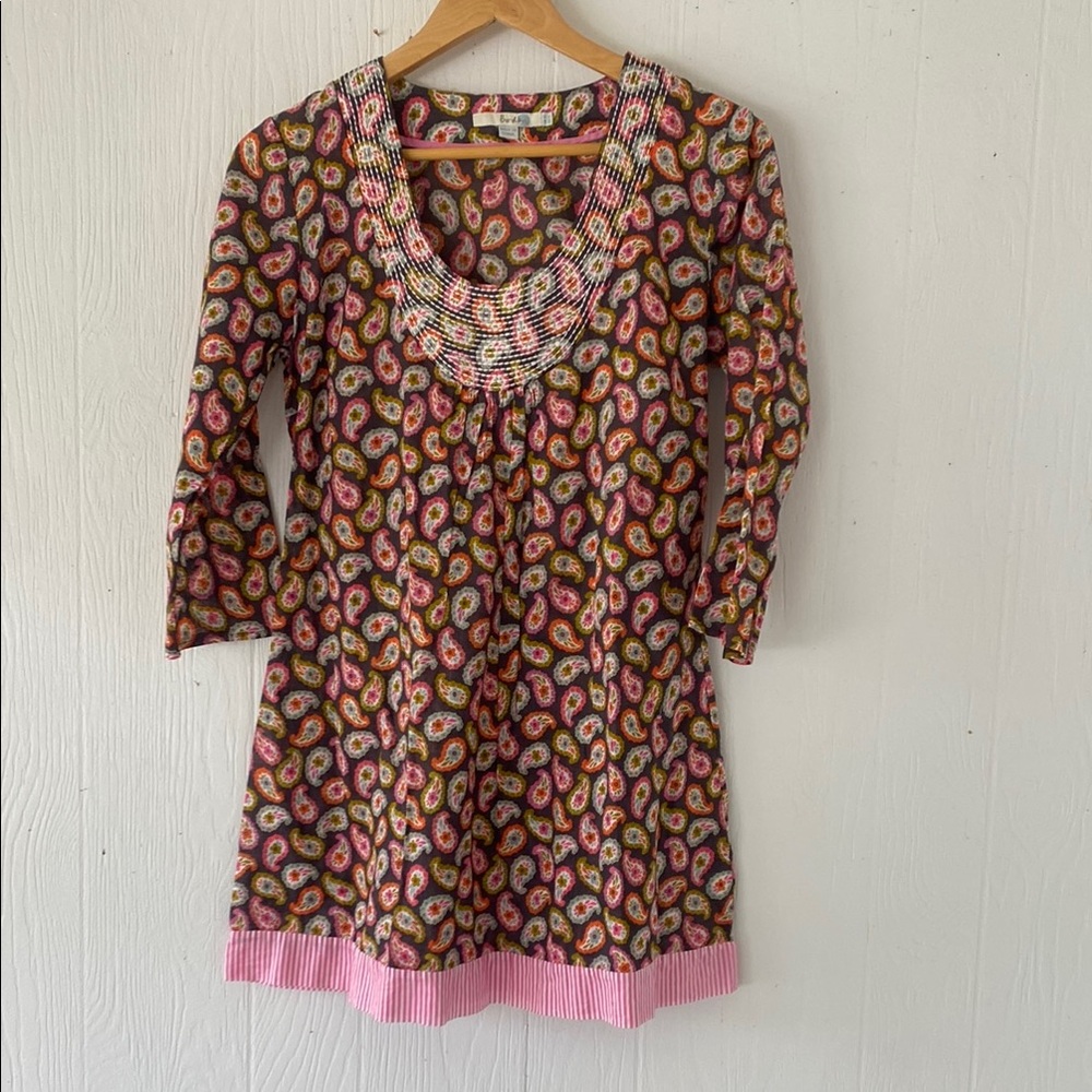 BODEN Paisley Tunic Dress size 6